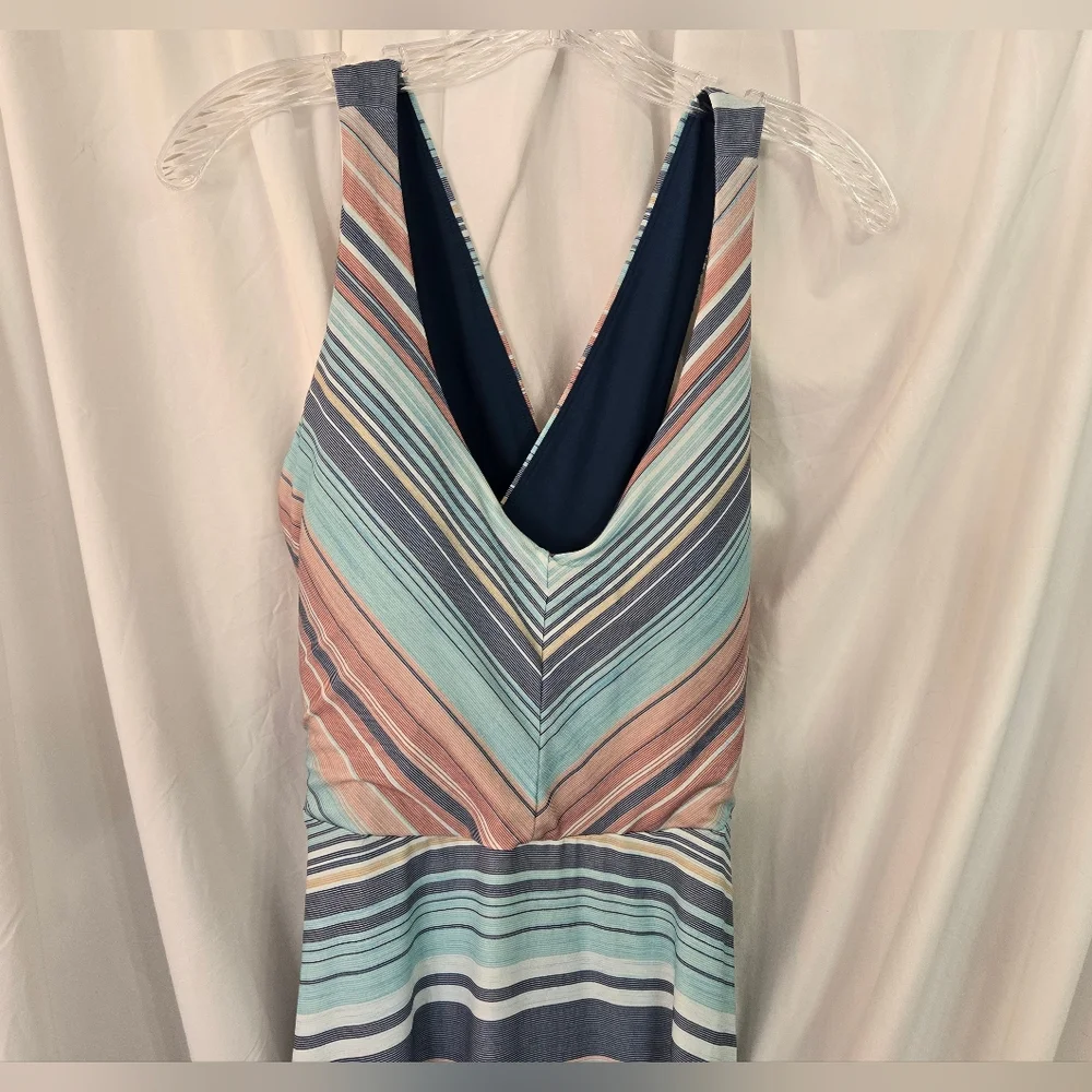Prana Josepina NWT Pastel Striped Spring Dress Size XL - Picture 3 of 10